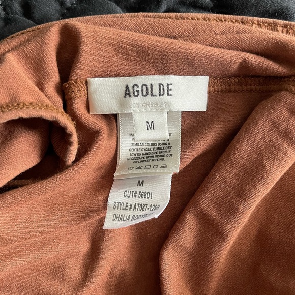 AGOLDE cross back tan Bodysuit - Picture 3 of 3